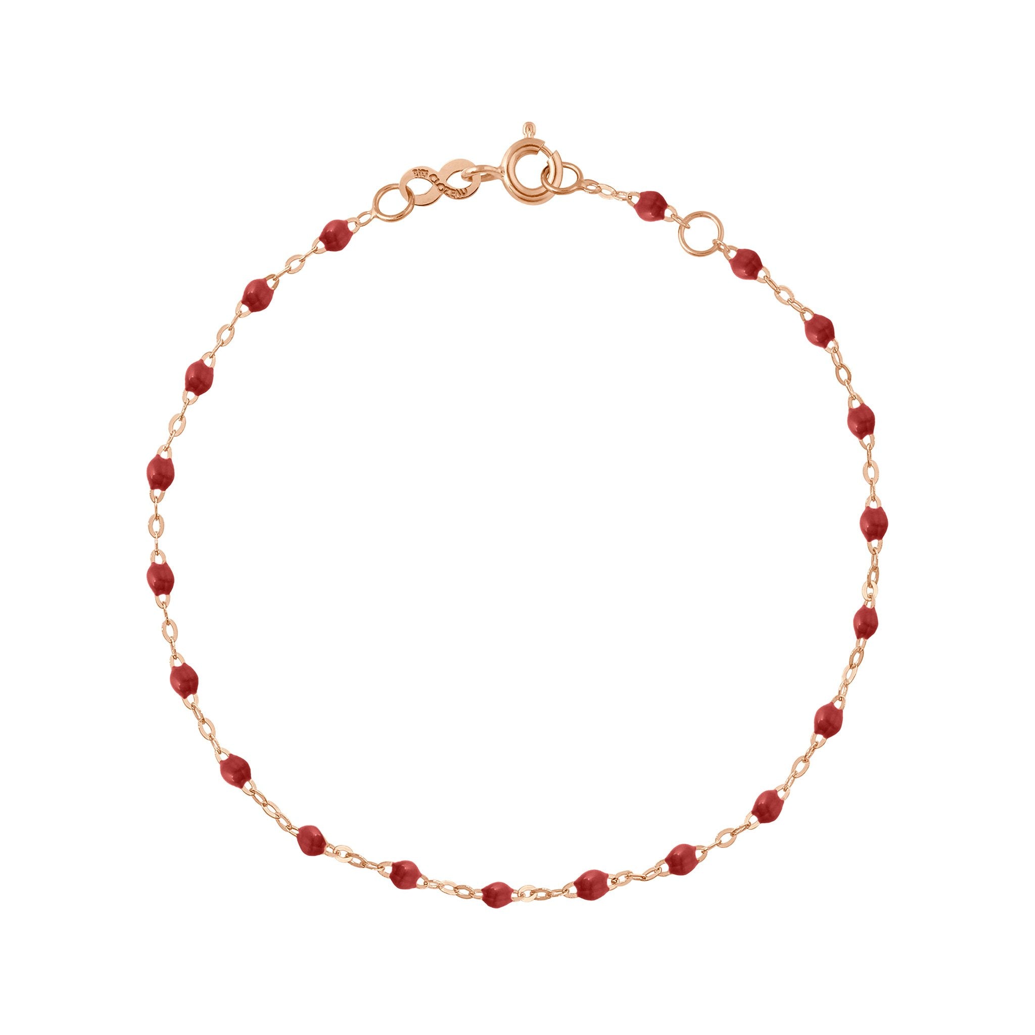 Gigi Clozeau - Classic Gigi Bordeaux bracelet, Rose Gold, 7.5"