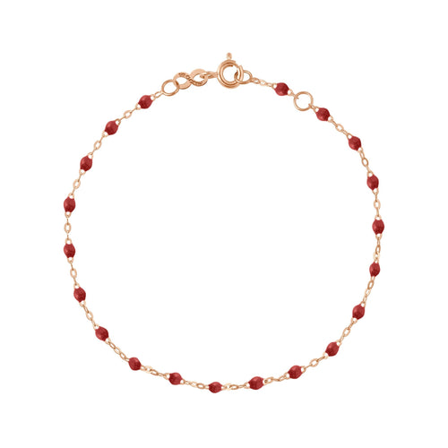 Gigi Clozeau - Classic Gigi Bordeaux bracelet, Rose Gold, 7.5