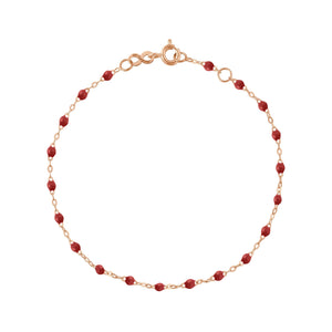Gigi Clozeau - Classic Gigi Bordeaux bracelet, Rose Gold, 7.5"