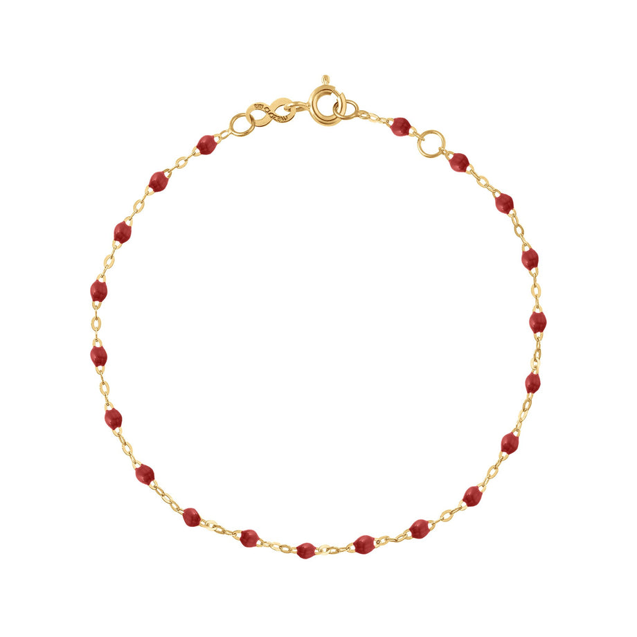 Gigi Clozeau - Classic Gigi Bordeaux bracelet, Yellow Gold, 6.7