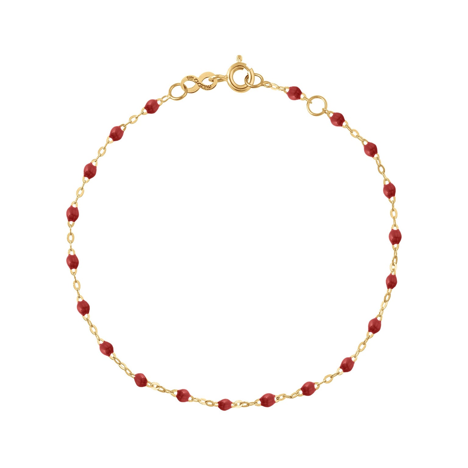 Gigi Clozeau - Classic Gigi Bordeaux bracelet, Yellow Gold, 6.7"