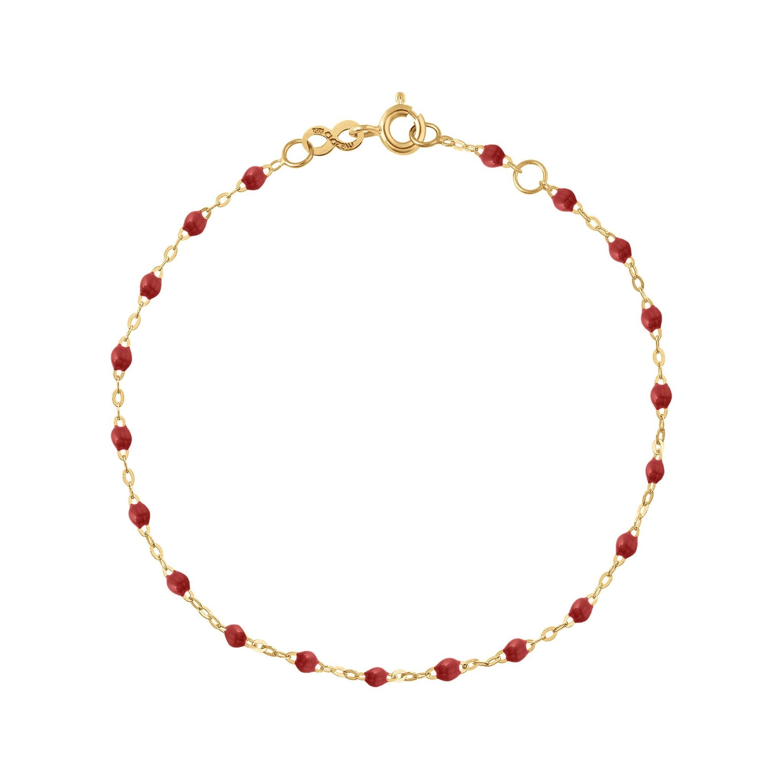 Gigi Clozeau - Classic Gigi Bordeaux bracelet, Yellow Gold, 7.5"