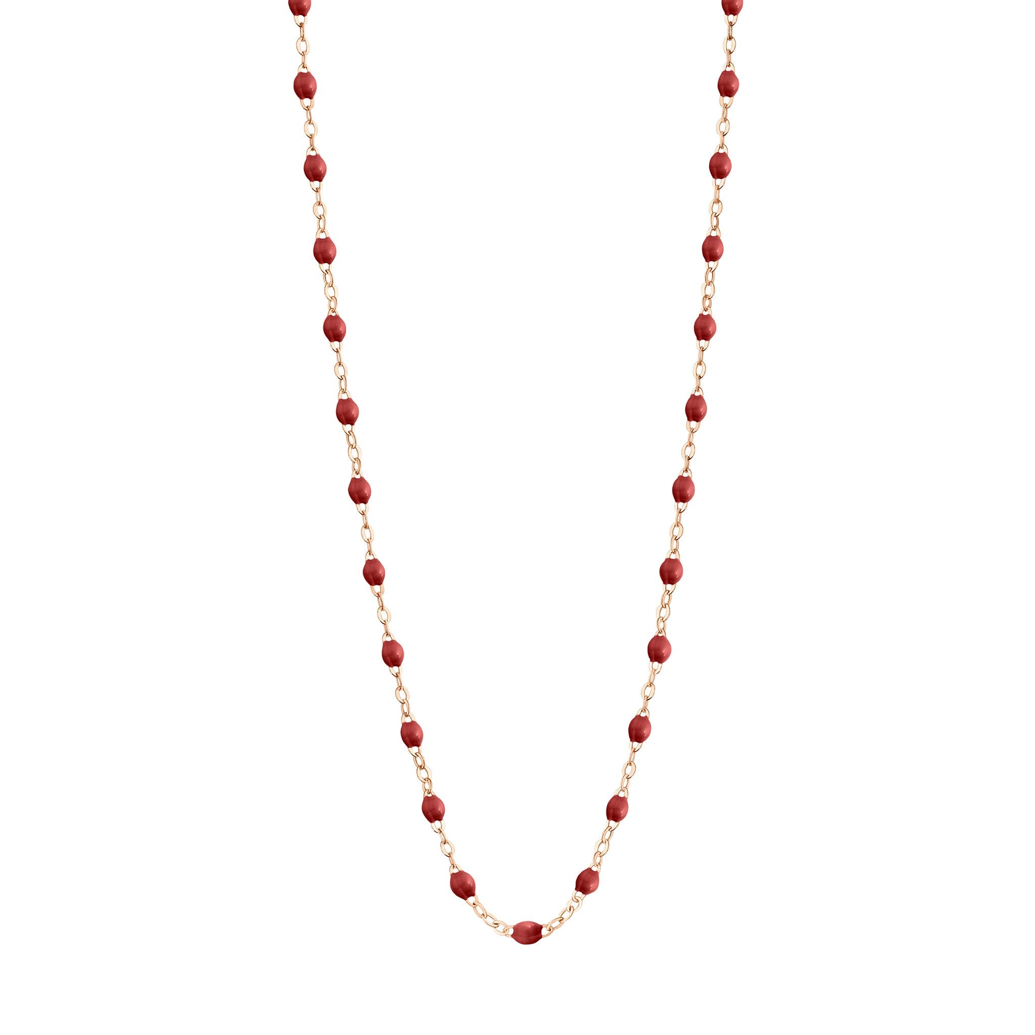 Gigi Clozeau - Classic Gigi Bordeaux necklace, Rose Gold, 16.5"