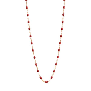 Gigi Clozeau - Classic Gigi Bordeaux necklace, Rose Gold, 19.7"