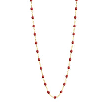 Gigi Clozeau - Classic Gigi Bordeaux necklace, Yellow Gold, 19.7"