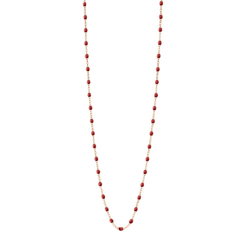 Gigi Clozeau - Classic Gigi Bordeaux sautoir, Rose Gold, 34