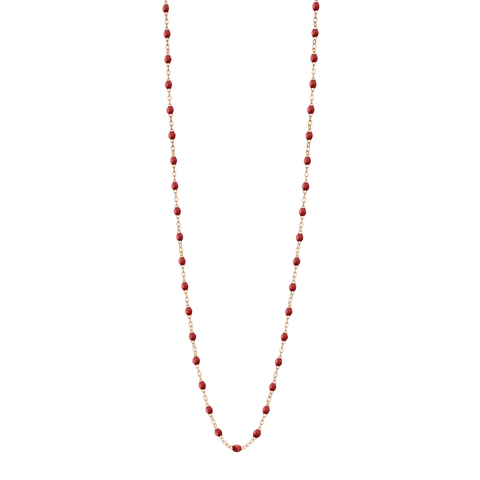 Gigi Clozeau - Classic Gigi Bordeaux sautoir, Rose Gold, 34"