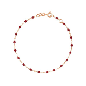 Gigi Clozeau - Classic Gigi Cherry bracelet, Rose Gold, 7.5"