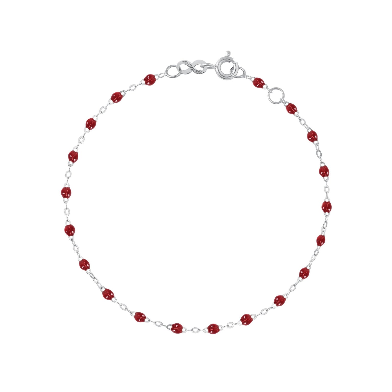 Gigi Clozeau - Classic Gigi Cherry bracelet, White Gold, 6.7"