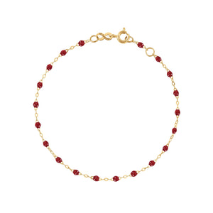 Gigi Clozeau - Classic Gigi Cherry bracelet, Yellow Gold, 6.7"