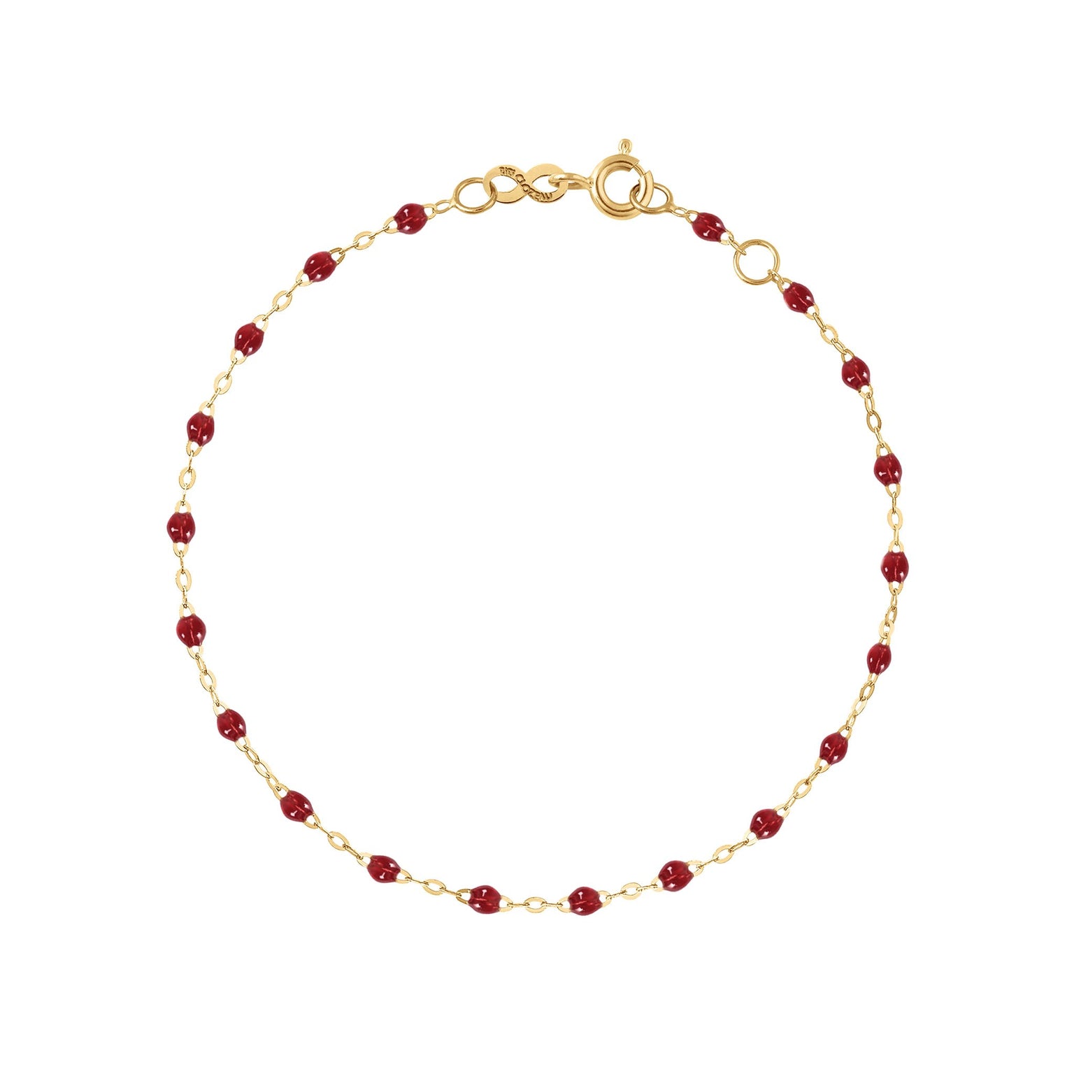 Gigi Clozeau - Classic Gigi Cherry bracelet, Yellow Gold, 5.9"