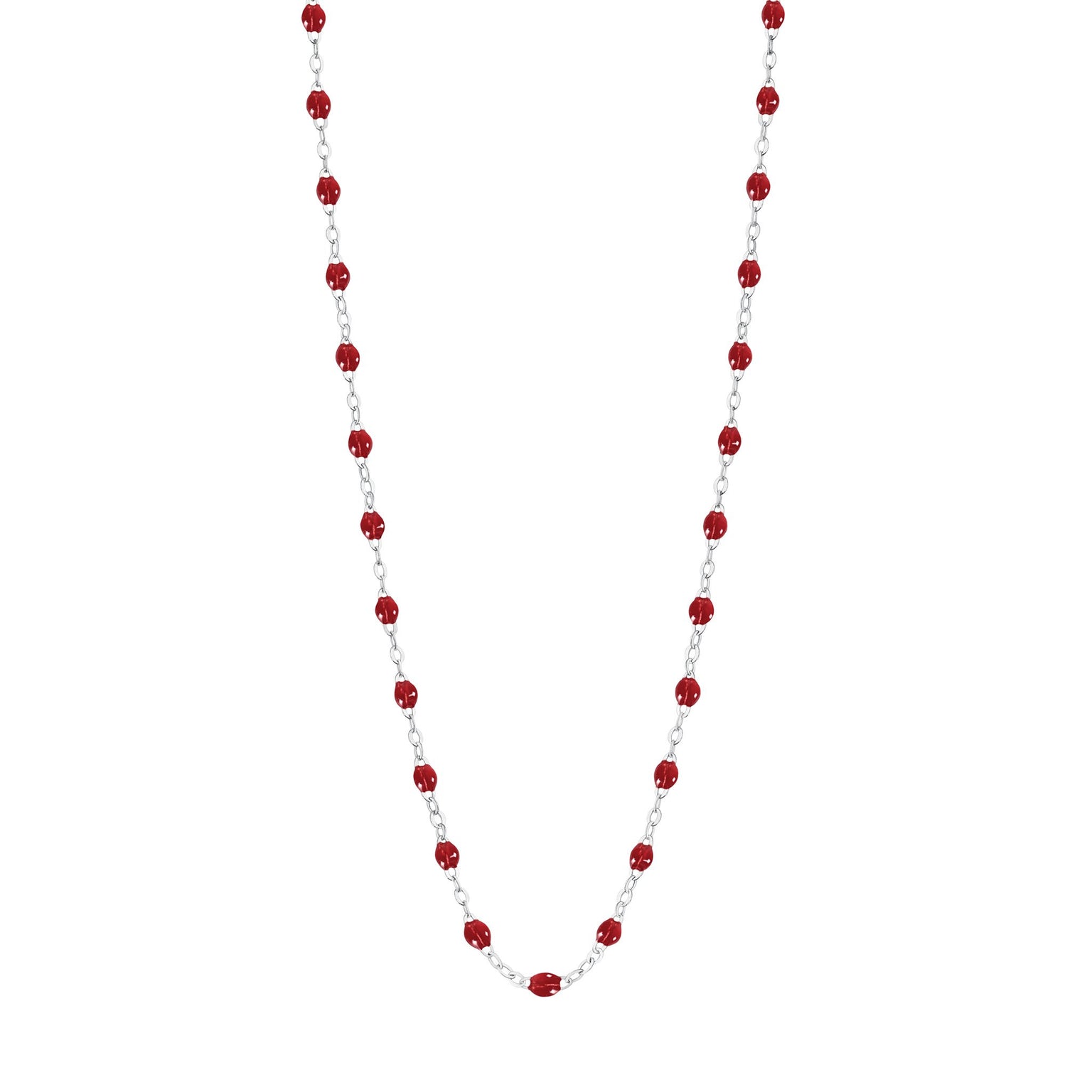 Gigi Clozeau - Classic Gigi Cherry necklace, White Gold, 16.5"