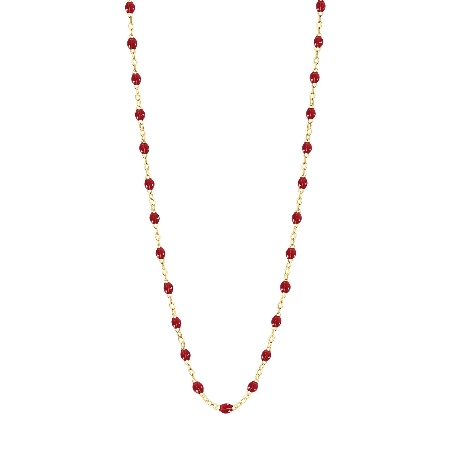 Gigi Clozeau - Classic Gigi Cherry necklace, Yellow Gold, 17.7"