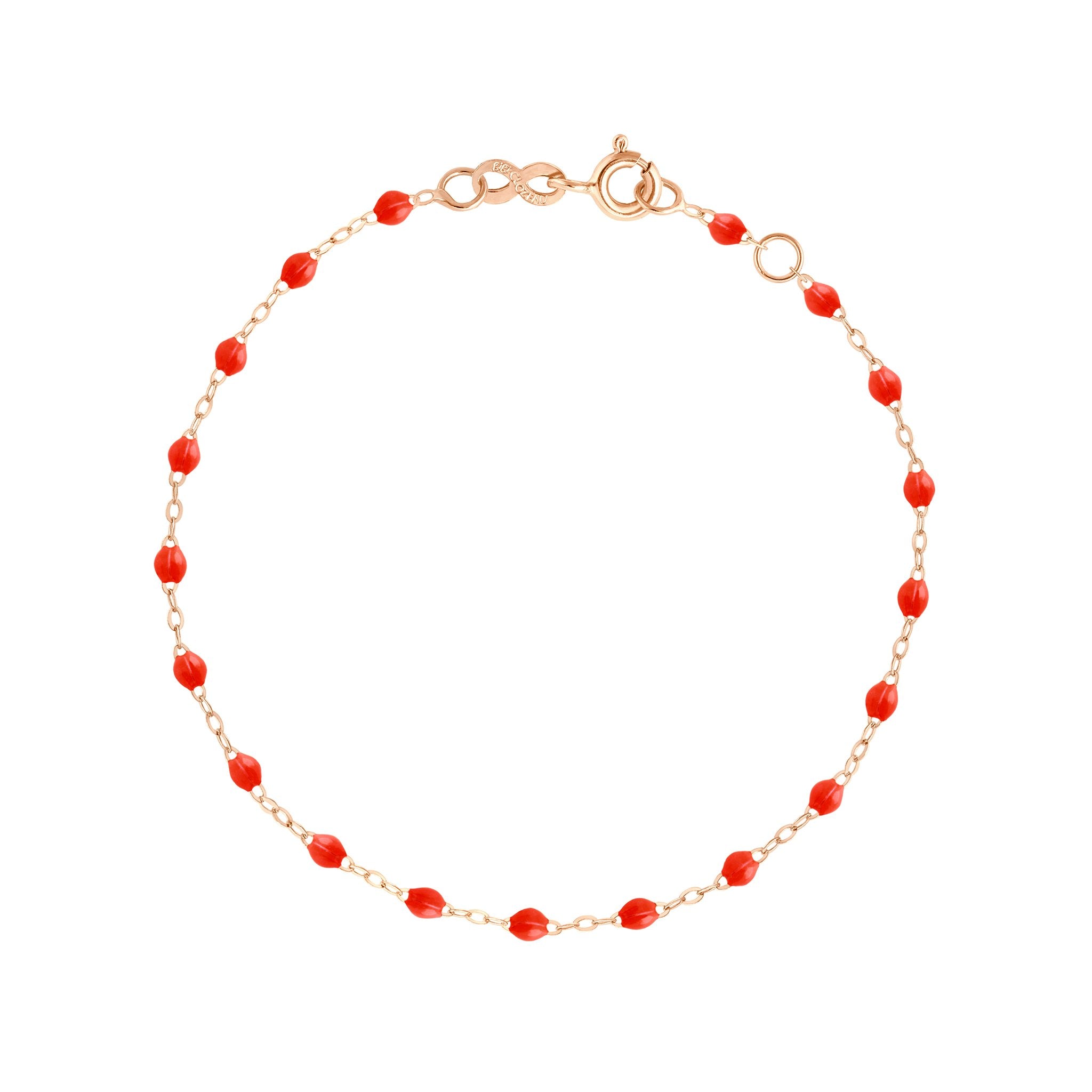 Gigi Clozeau - Classic Gigi Coral bracelet, Rose Gold, 6.7"