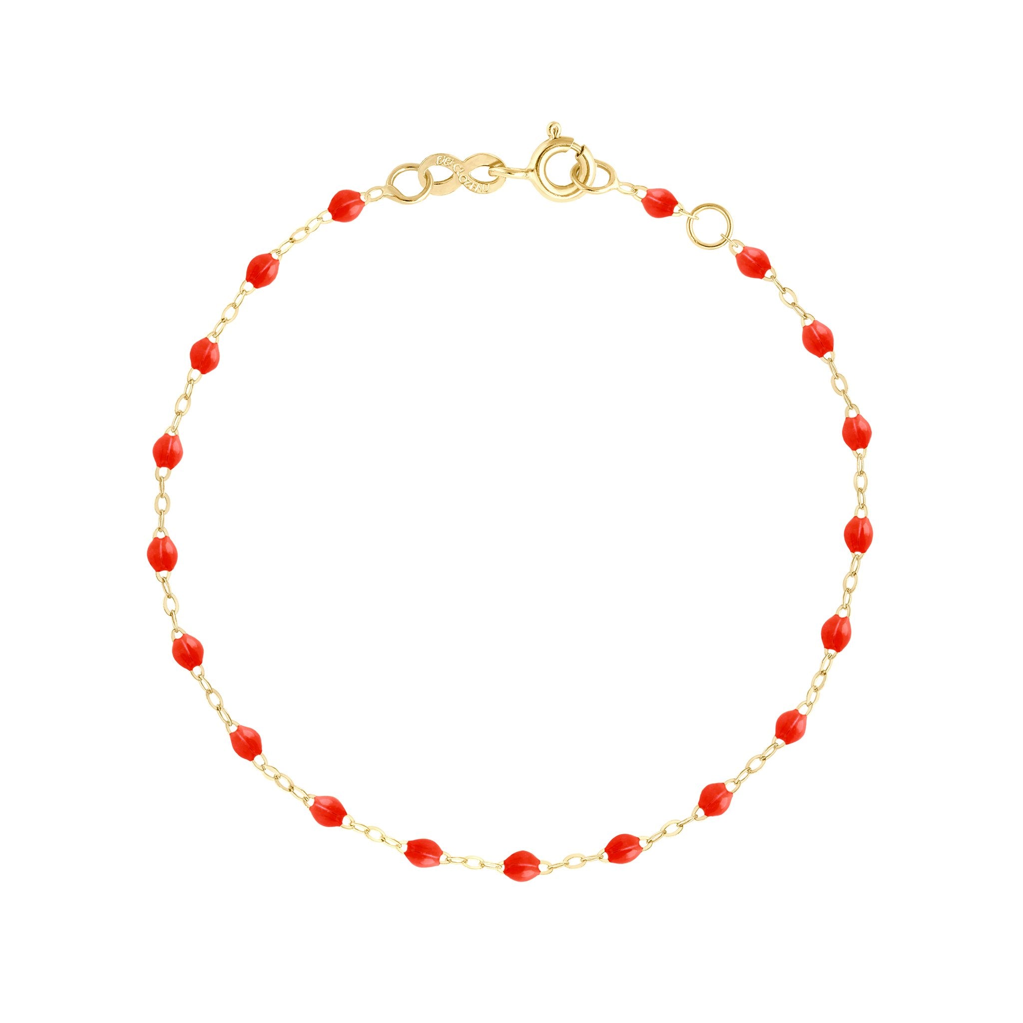Gigi Clozeau - Classic Gigi Coral bracelet, Yellow Gold, 5.9"
