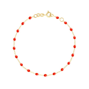 Gigi Clozeau - Classic Gigi Coral bracelet, Yellow Gold, 5.9"
