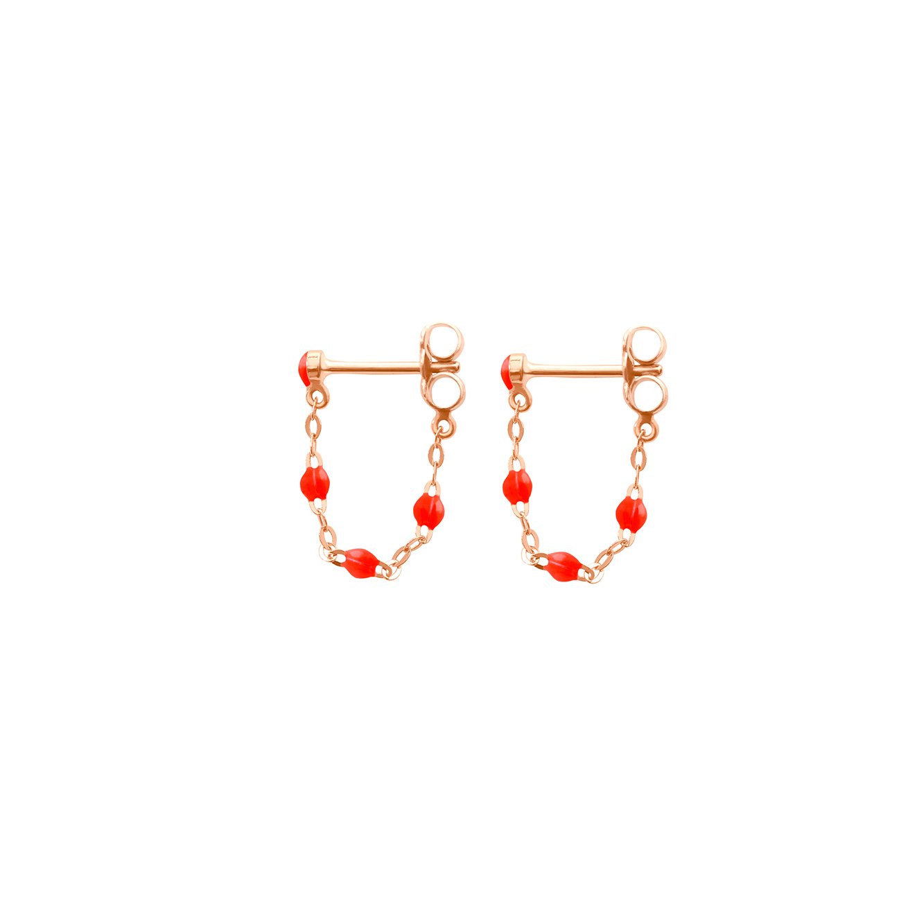 Gigi Clozeau - Classic Gigi Coral earrings, Rose Gold