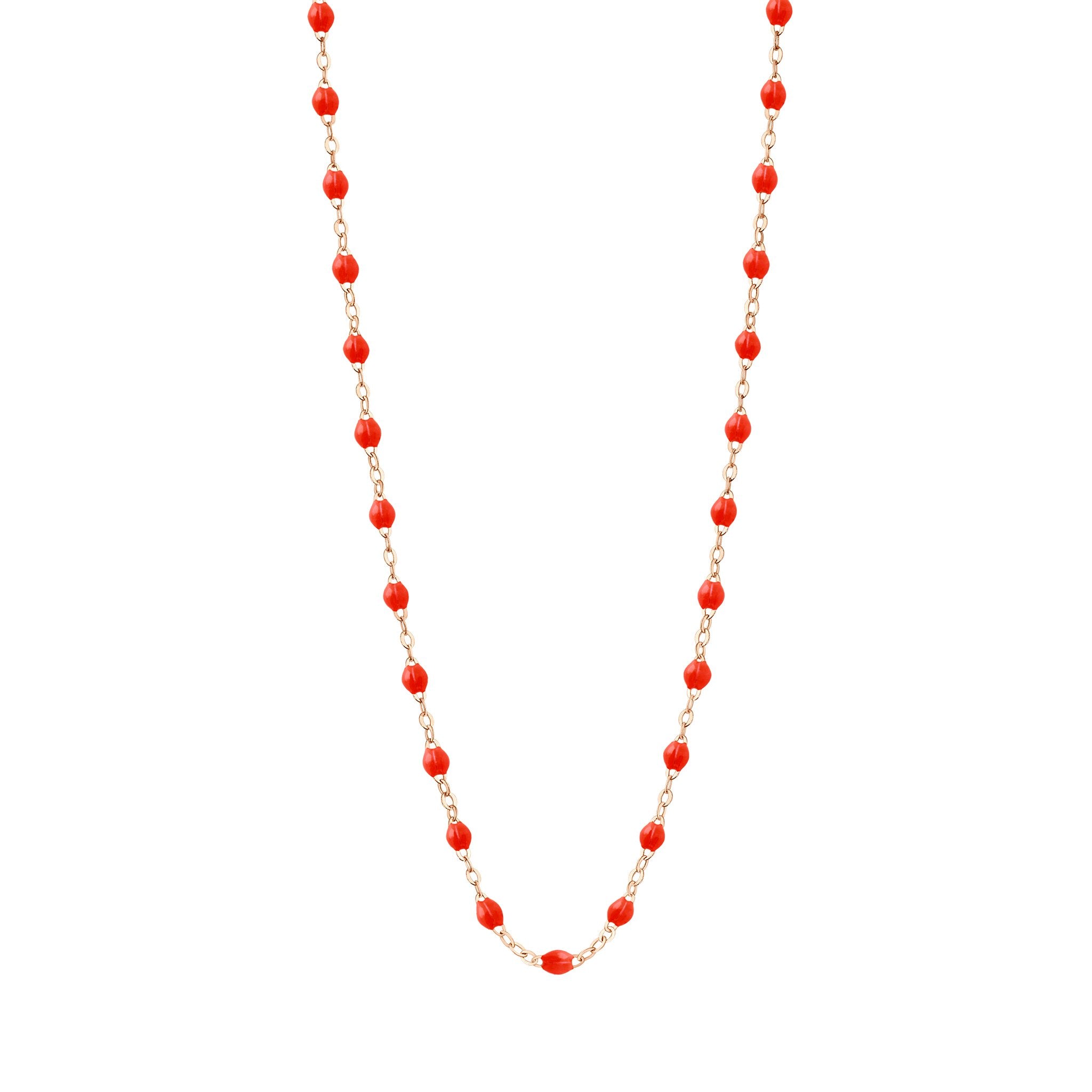 Gigi Clozeau - Classic Gigi Coral necklace, Rose Gold, 16.5"