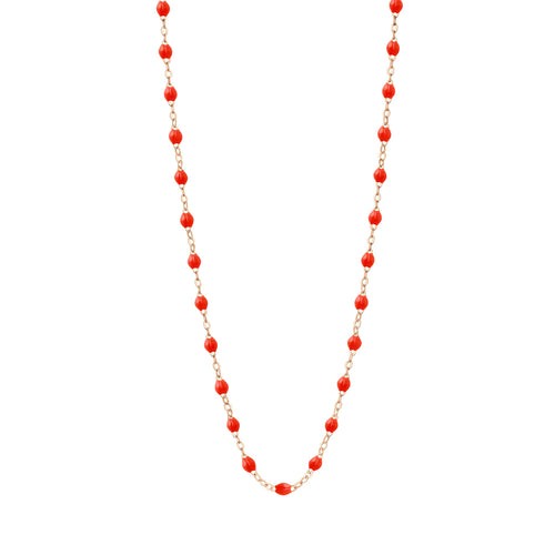 Gigi Clozeau - Classic Gigi Coral necklace, Rose Gold, 16.5