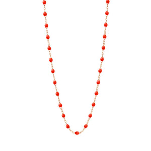 Gigi Clozeau - Classic Gigi Coral necklace, Rose Gold, 16.5"