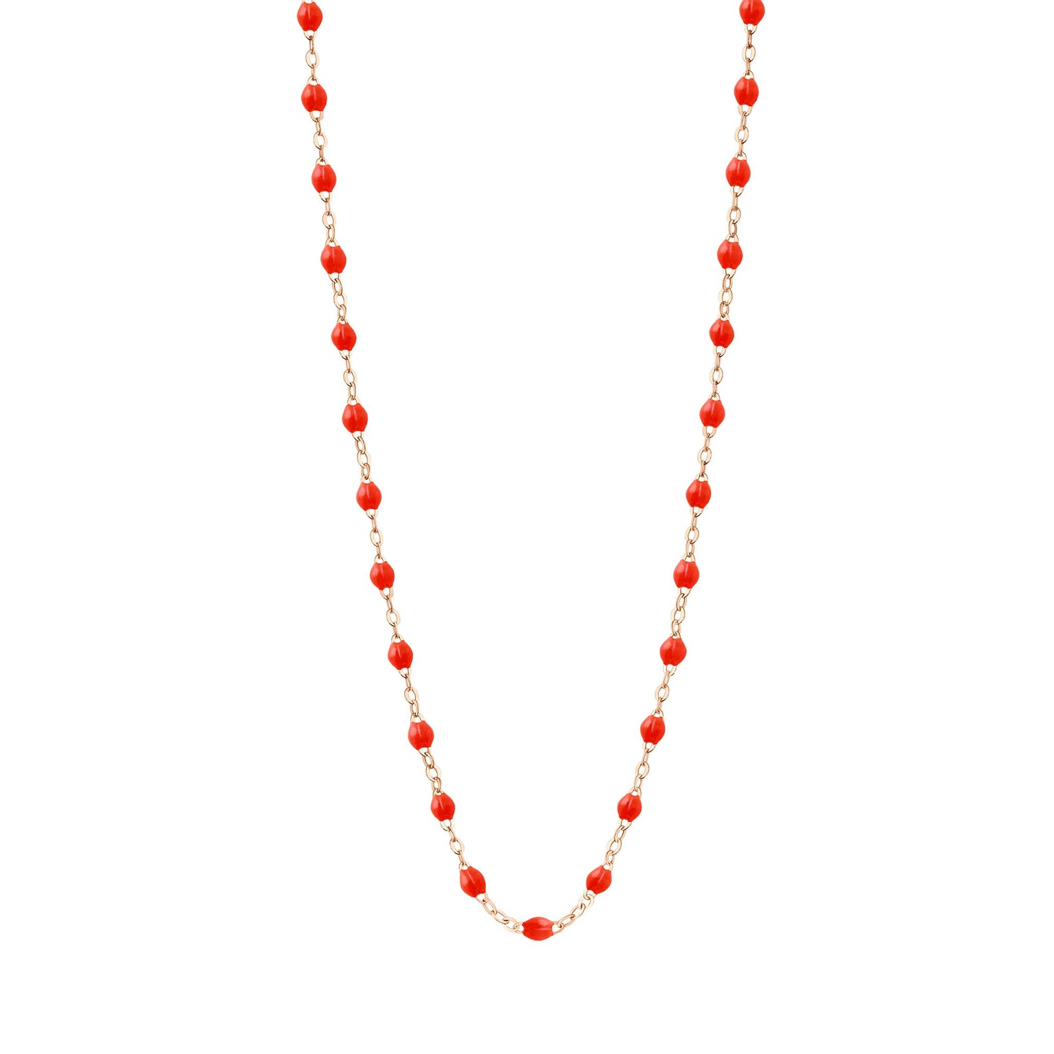 Gigi Clozeau - Classic Gigi Coral necklace, Rose Gold, 19.7"