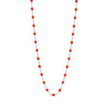 Gigi Clozeau - Classic Gigi Coral necklace, White Gold, 16.5"