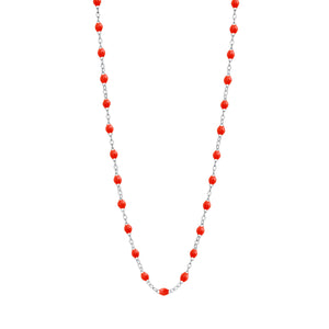 Gigi Clozeau - Classic Gigi Coral necklace, White Gold, 16.5"