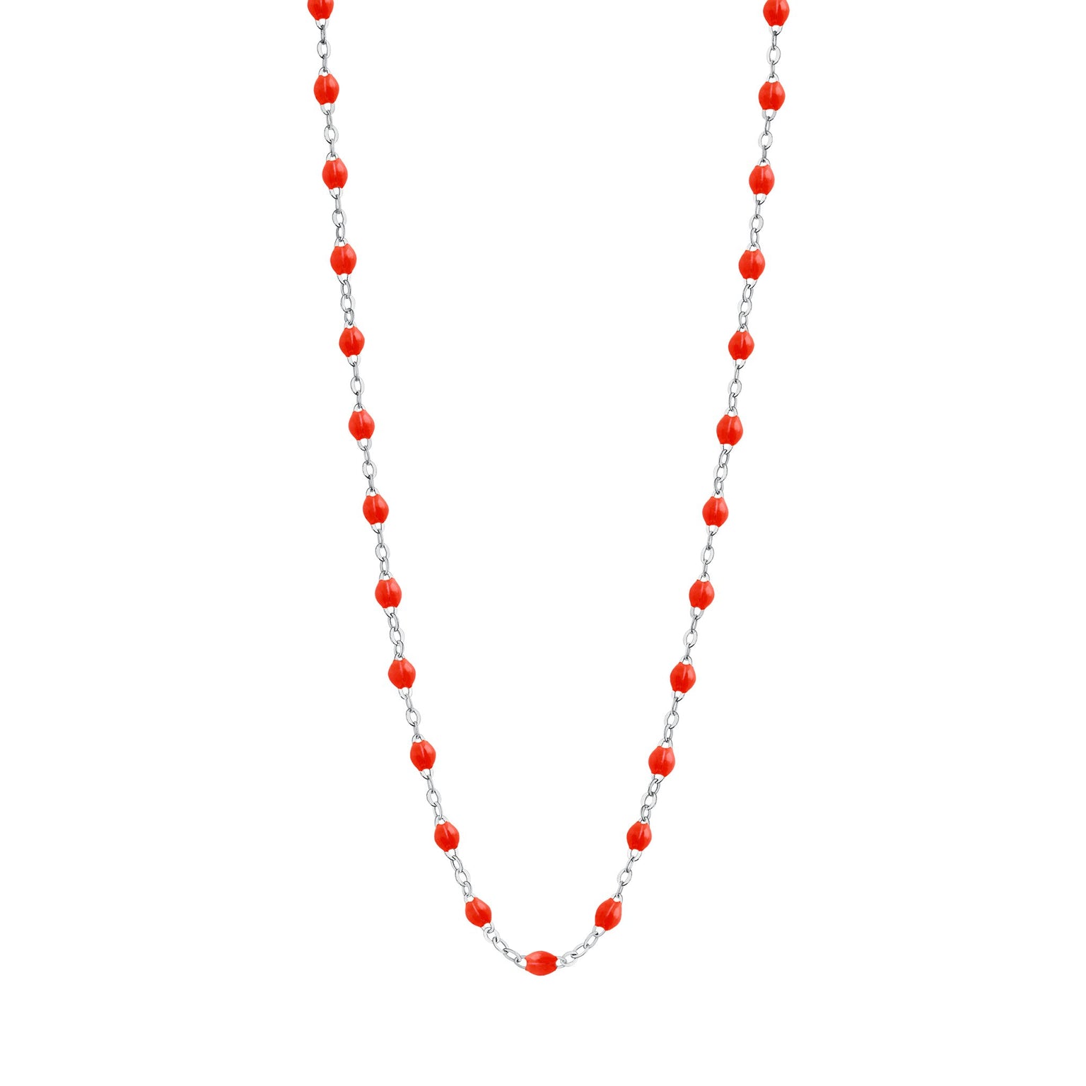Classic Gigi Coral necklace White Gold 16.5