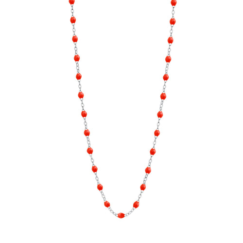 Gigi Clozeau - Classic Gigi Coral necklace, White Gold, 19.7