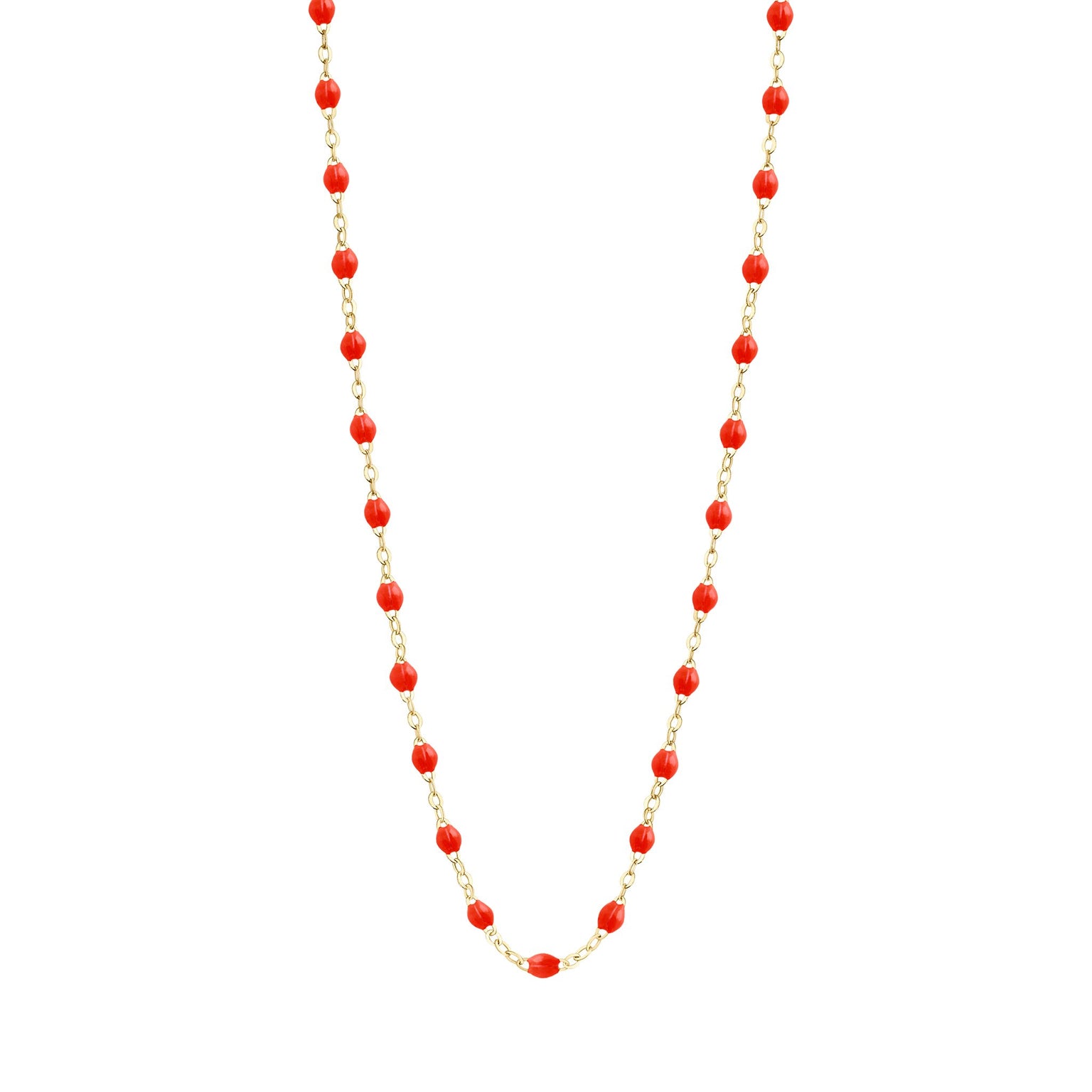 Gigi Clozeau - Classic Gigi Coral necklace, Yellow Gold, 17.7"