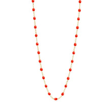 Gigi Clozeau - Classic Gigi Coral necklace, Yellow Gold, 19.7"