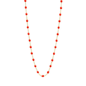 Gigi Clozeau - Classic Gigi Coral necklace, Yellow Gold, 19.7"