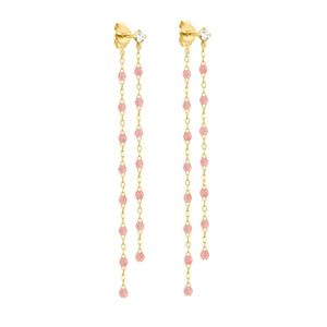 Gigi Clozeau - Classic Gigi dangling Blush diamond earrings, Yellow Gold