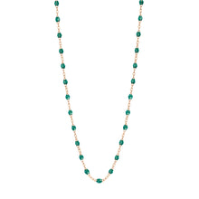 Gigi Clozeau - Classic Gigi Emerald necklace, Rose Gold, 16.5"