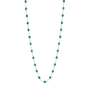 Gigi Clozeau - Classic Gigi Emerald necklace, White Gold, 16.5"