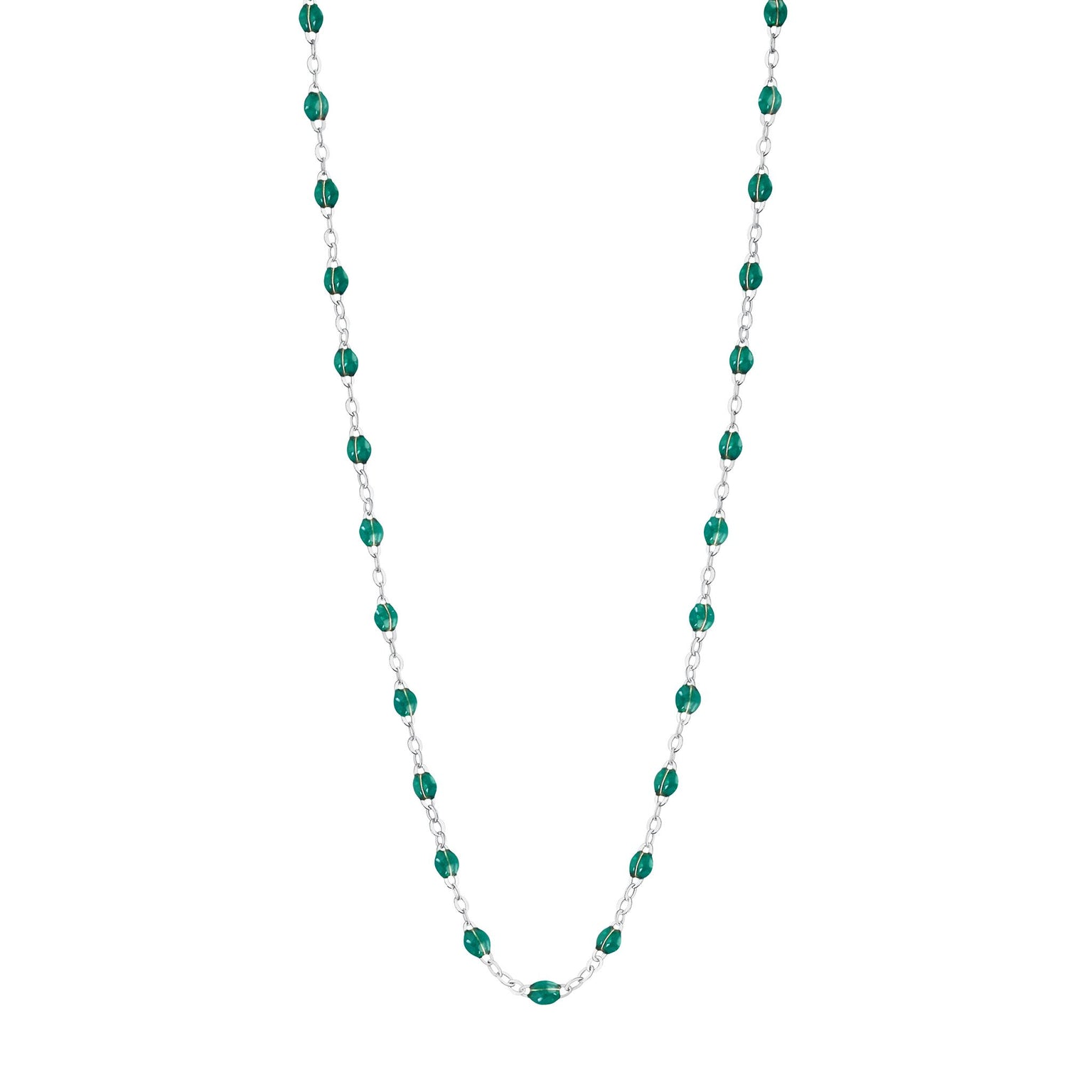 Gigi Clozeau - Classic Gigi Emerald necklace, White Gold, 19.7"
