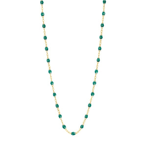 Gigi Clozeau - Classic Gigi Emerald necklace, Yellow Gold, 17.7"