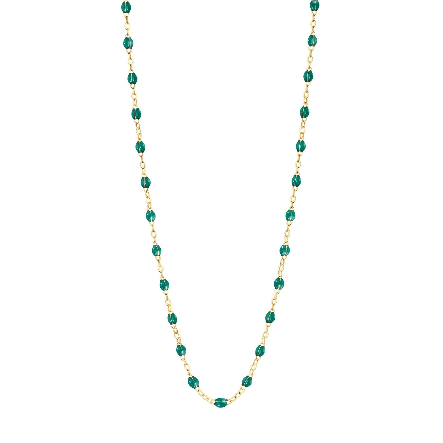 Gigi Clozeau - Classic Gigi Emerald necklace, Yellow Gold, 19.7"