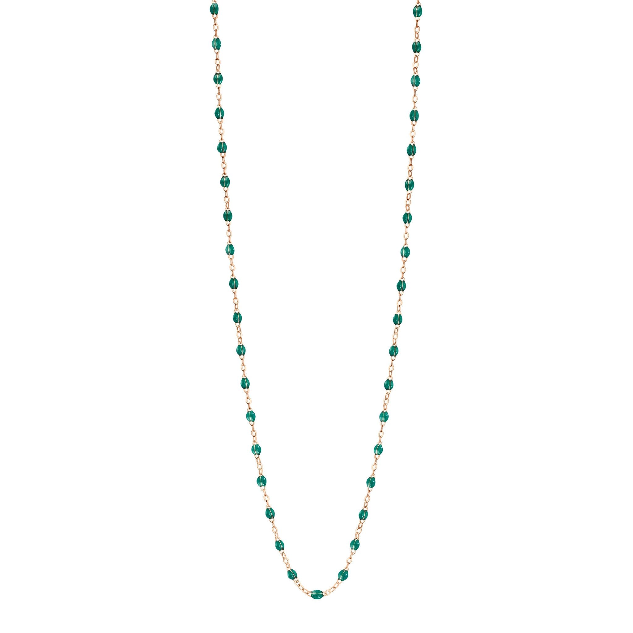 Gigi Clozeau - Classic Gigi Emerald sautoir, Rose Gold, 23.6"