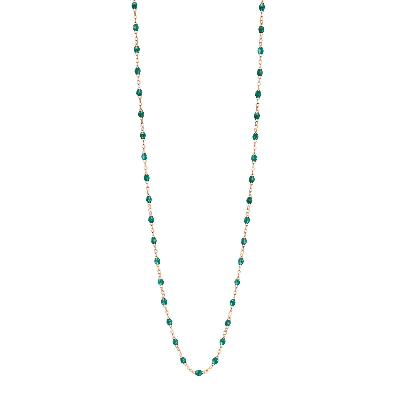 Gigi Clozeau - Classic Gigi Emerald sautoir, Rose Gold, 23.6"