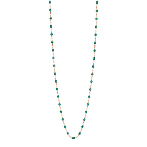 Gigi Clozeau - Classic Gigi Emerald sautoir, Rose Gold, 34