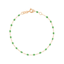 Gigi Clozeau - Classic Gigi Green bracelet, Rose Gold, 6.7"