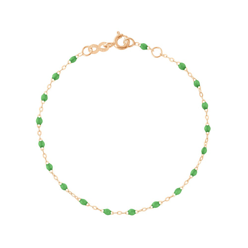 Gigi Clozeau - Classic Gigi Green bracelet, Rose Gold, 6.7