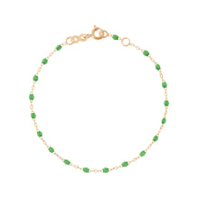 Gigi Clozeau - Classic Gigi Green bracelet, Rose Gold, 7.5"