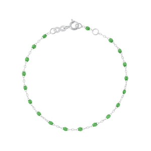 Gigi Clozeau - Classic Gigi Green bracelet, White Gold, 5.9"