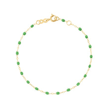 Gigi Clozeau - Classic Gigi Green bracelet, Yellow Gold, 5.9"