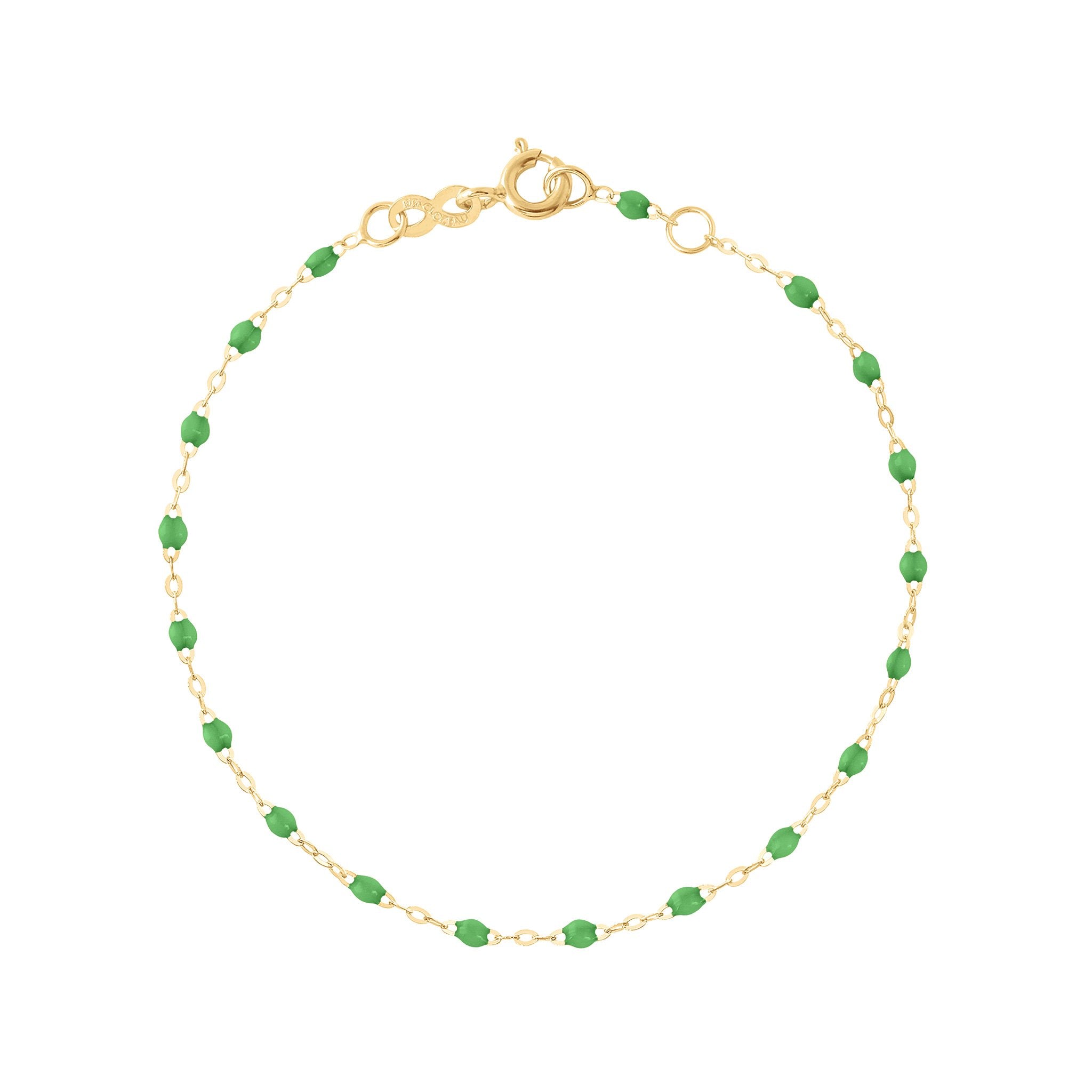 Classic Gigi Green bracelet, Yellow Gold, 6.7