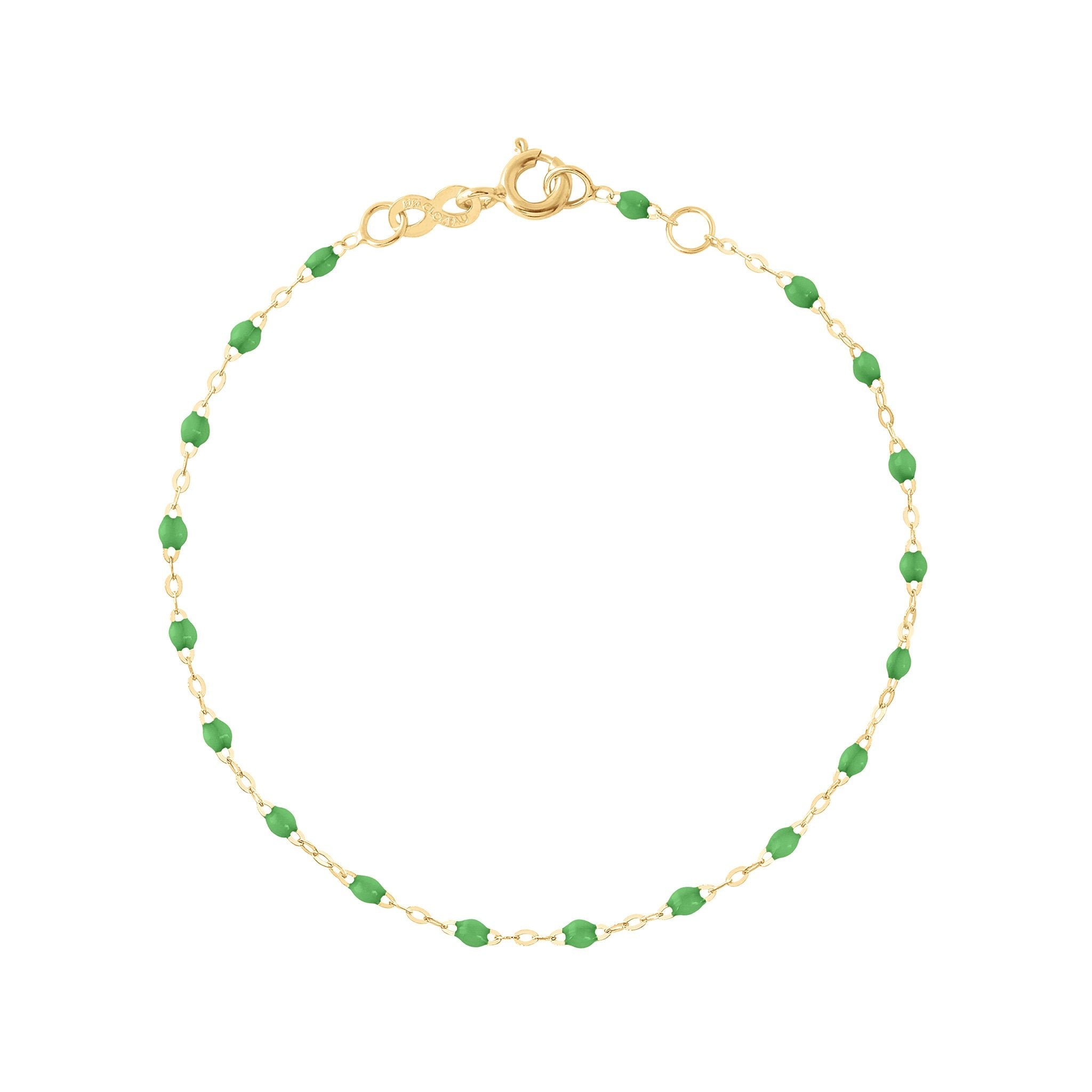 Gigi Clozeau - Classic Gigi Green bracelet, Yellow Gold, 7.5"