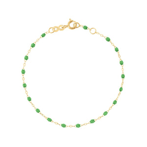 Gigi Clozeau - Classic Gigi Green bracelet, Yellow Gold, 7.5"