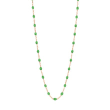 Gigi Clozeau - Classic Gigi Green necklace, Rose Gold, 17.7"